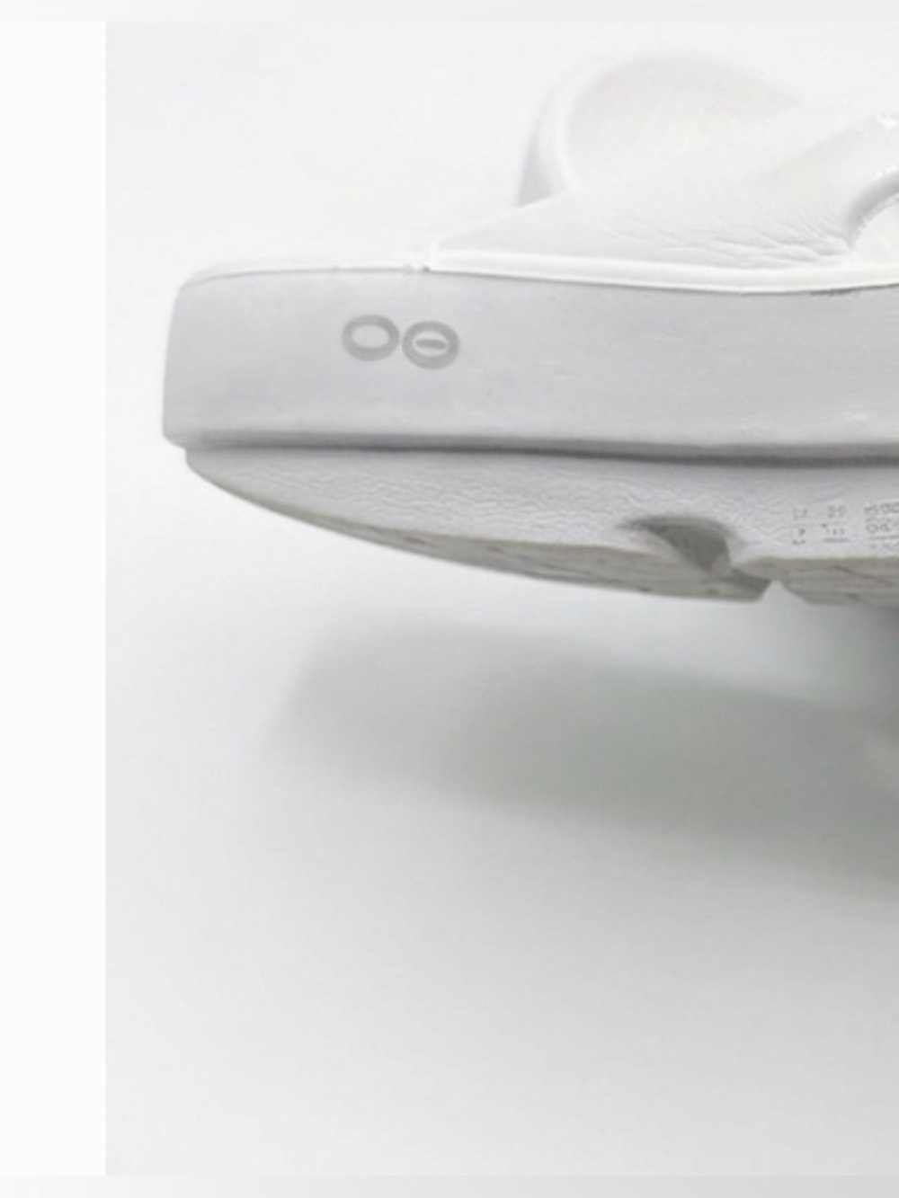 OOFOS White Women's Foam Slide Sandals 8 1/2 W - Picture 6 of 8